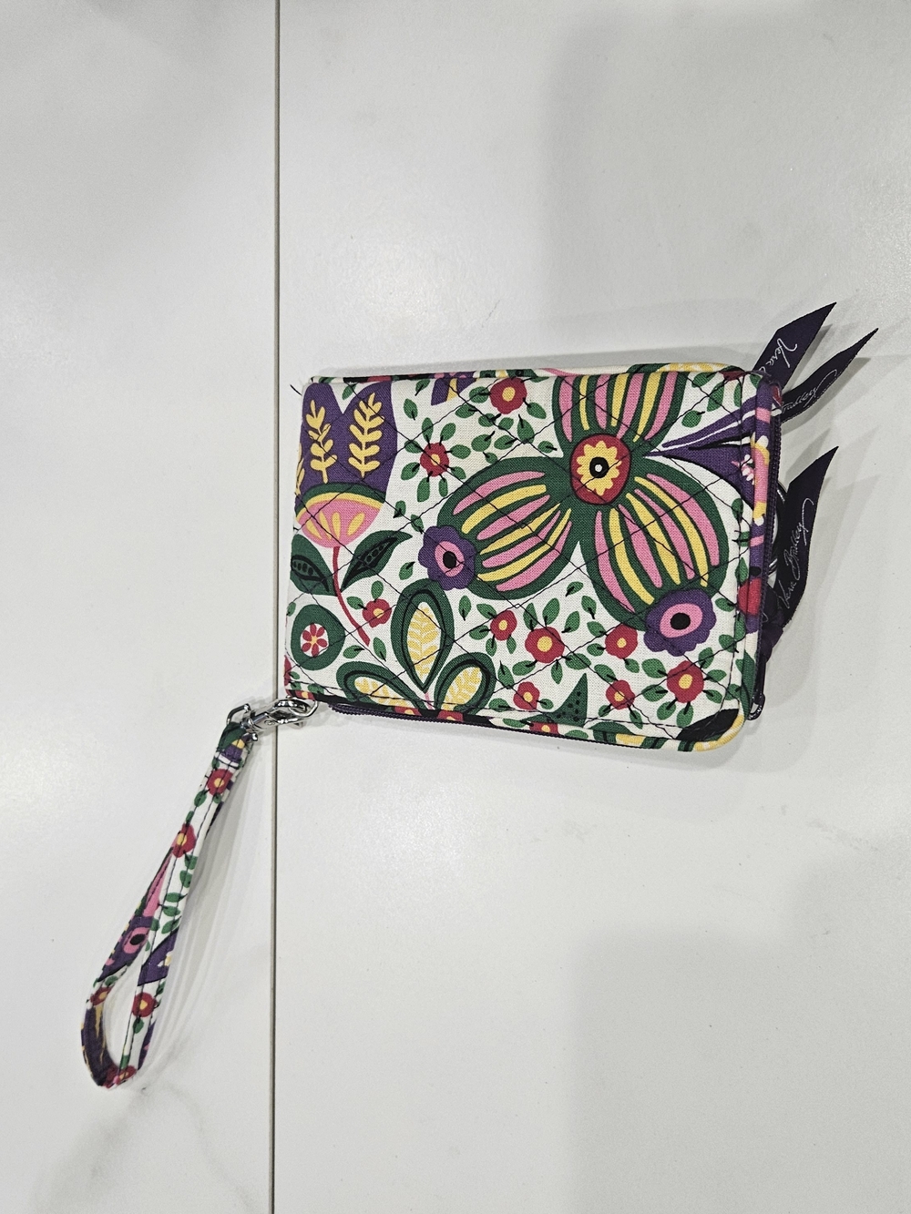 Vera Bradley Purple Floral Wristlet Wallet - Picture 6 of 6